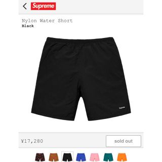 シュプリーム(Supreme)のsupreme   water short(ショートパンツ)