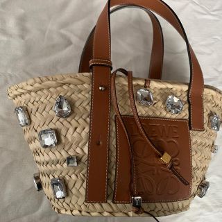 ロエベ loewe かごバッグ ビジュー