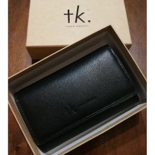 タケオキクチ(TAKEO KIKUCHI)のtk.　新品　メンズ　レザーキーケース(ブラック)(キーケース)