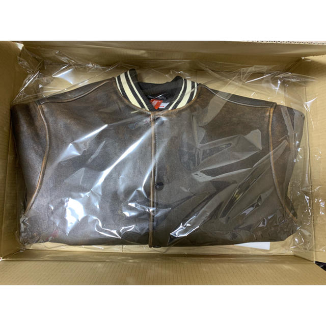 Supreme Leather Varsity Jacket