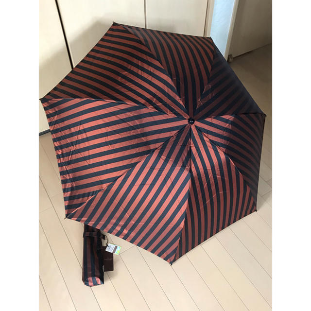 新品★ポールスチュアート★日本製折り畳み傘★オレンジとブラックのストライプ