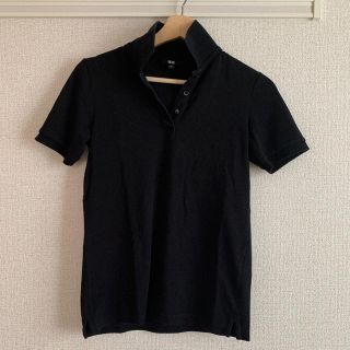 ユニクロ(UNIQLO)のユニクロ ポロシャツ 黒 Sサイズ(ポロシャツ)