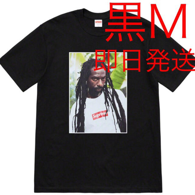 トップスsupreme buju banton tee 黒m