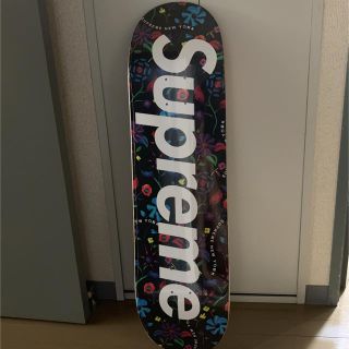 シュプリーム(Supreme)のSupreme Floral skate deck デッキ フローラル 黒(スケートボード)