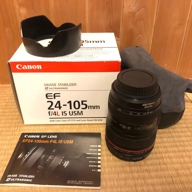 CANON EF24-105mm F4L IS USM 標準ズームレンズスマホ/家電/カメラ