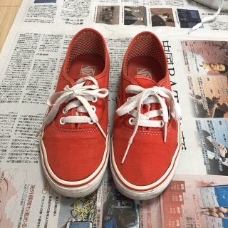 ヴァンズ(VANS)のバンズ スニーカー オレンジ 24cm(スニーカー)