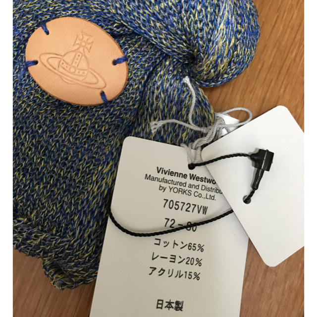 Vivienne Westwood(ヴィヴィアンウエストウッド)の週末値下★ヴィヴィアンウエストウッドメン コットンマフラー ストール新品ブルー メンズのファッション小物(マフラー)の商品写真