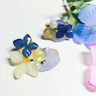 ✳︎押し花クリップイヤリング15✳︎(イヤリング)