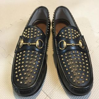 グッチ(Gucci)のGUCCI グッチ ホースビット ローファー スタッズ(スリッポン/モカシン)