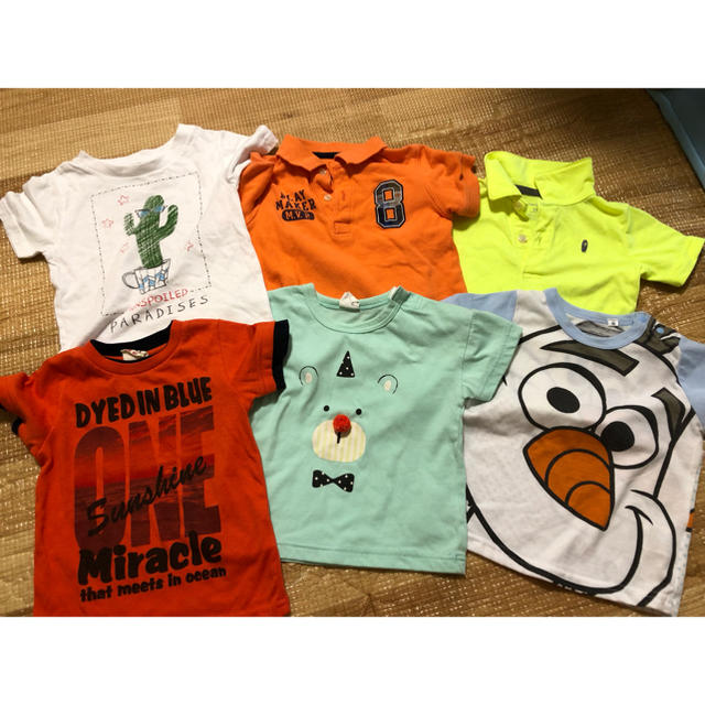 Disney(ディズニー)の【90サイズ】おまとめ6点セット 男の子 Tシャツ キッズ/ベビー/マタニティのキッズ服男の子用(90cm~)(Tシャツ/カットソー)の商品写真