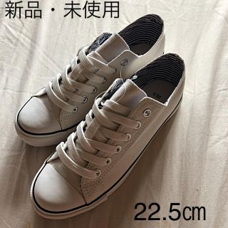 キャンパスシューズ  白 22.5 ☆新品・未使用☆(スニーカー)