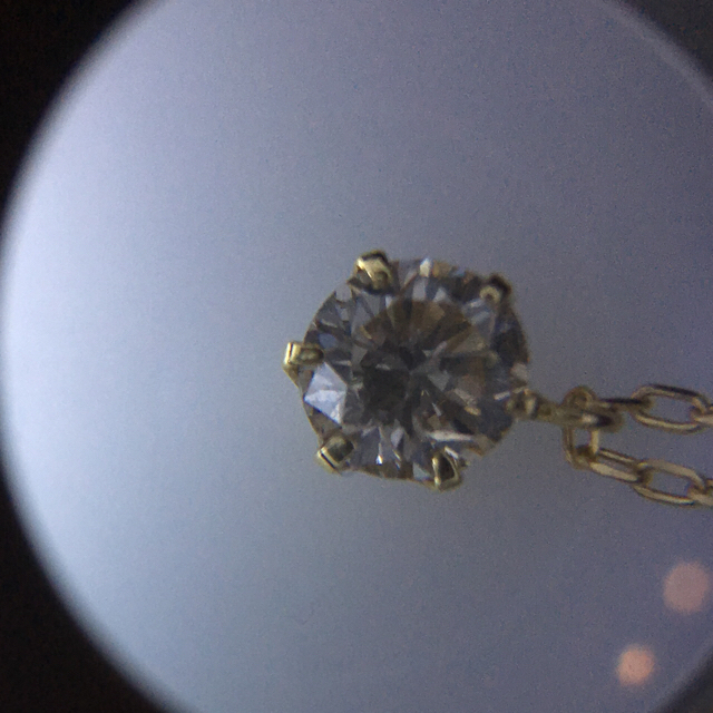 0.52ct 18K YGダイヤモンド ネックレス