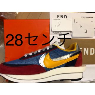 ナイキ(NIKE)のsacai x nike LDWAFFLE 青(スニーカー)