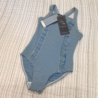 プチバトー(PETIT BATEAU)のプチバトー 19SS シアサッカー ワンピース水着 4a(水着)