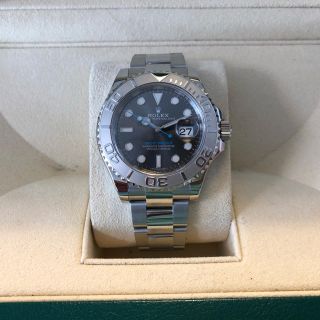 ロレックス(ROLEX)の【ROLEXヨットマスター 116622ダークロジウム＆プラチナ文字盤/針セット(腕時計(アナログ))