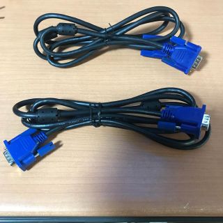 ミニD-sub15pin アナログRGB VGA モニターケーブル  2本セット(映像用ケーブル)