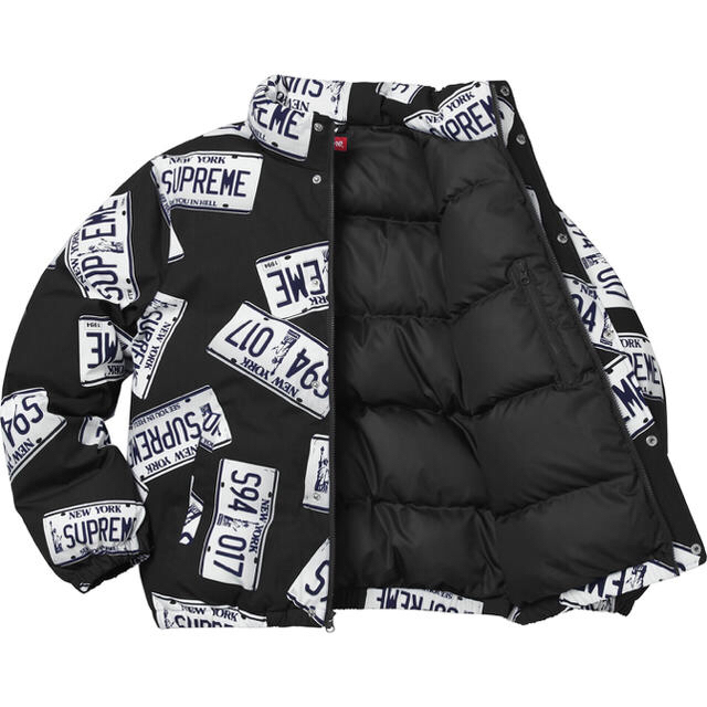 Supreme License Plate Puffy Jacket