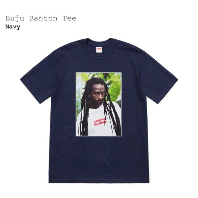 supreme Buju Banton Tee Navy STシャツ/カットソー(半袖/袖なし)