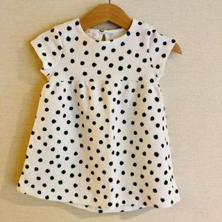 ザラキッズ(ZARA KIDS)の【 D-forest様専用】ZARA kids ドットワンピース 86cm(ワンピース)