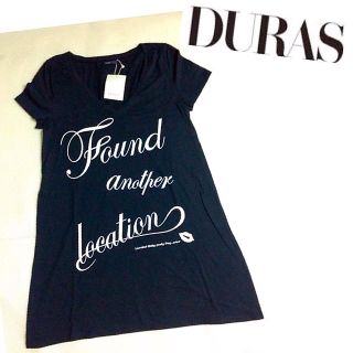 デュラス(DURAS)の【新品タグ付き】DURAS★Tシャツワンピース(ミニワンピース)