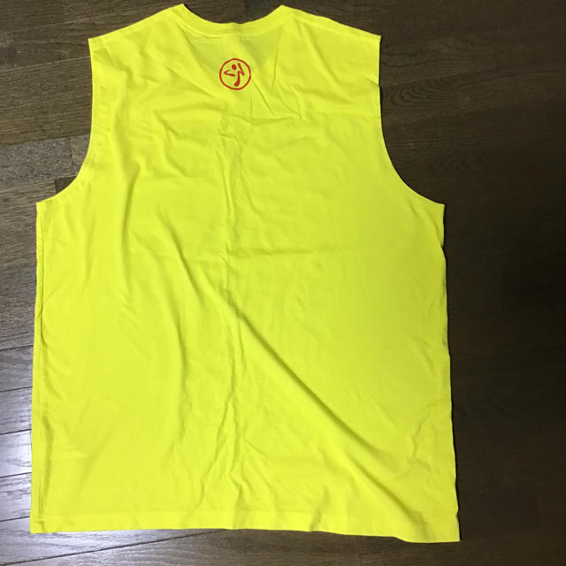 Zumba(ズンバ)のズンバTシャツ黄色袖なしタンクトップ メンズのトップス(Tシャツ/カットソー(半袖/袖なし))の商品写真