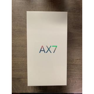 アンドロイド(ANDROID)の【国内正規品】OPPO AX7 ブルー 新品未開封(スマートフォン本体)