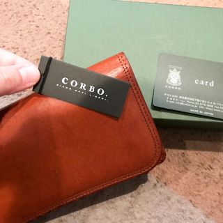 コルボ(Corbo)のCORBO.SLATE 束入れ 長財布 本革 ブラウン 送料無料(長財布)