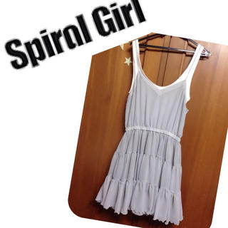 スパイラルガール(SPIRAL GIRL)の【美品】spiral girl★ワンピースチュニック(ミニワンピース)