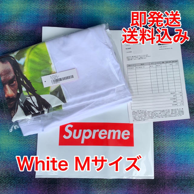 Supreme Buju Banton Tee White M