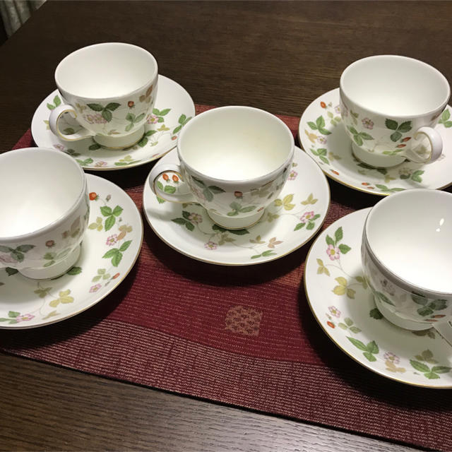 WEDGWOOD - [再値下げ] ウエッジウッド ワイルドストロベリー ★5客セットの通販 by hana's shop｜ウェッジウッドならラクマ