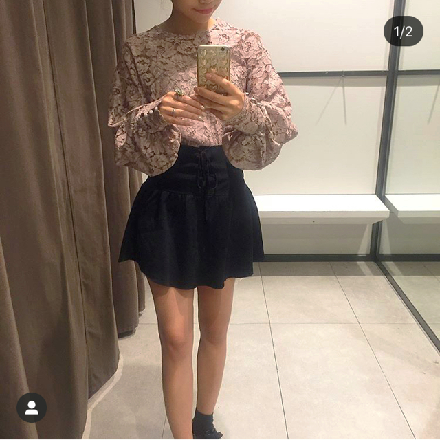 ZARA(ザラ)のレーストップス レディースのトップス(カットソー(長袖/七分))の商品写真