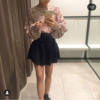 ザラ(ZARA)のレーストップス(カットソー(長袖/七分))