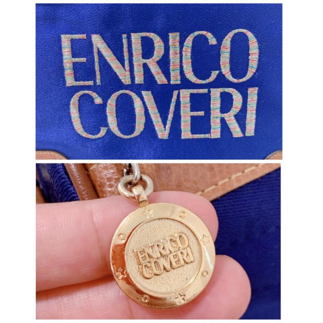 ENRICO COVERI(エンリココベリ)の【ENRICO COVERI】サテンブルーショルダーバッグ 美品 vintage レディースのバッグ(ショルダーバッグ)の商品写真