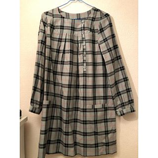 アーペーセー(A.P.C)のA.P.C チェックワンピース XS(ひざ丈ワンピース)