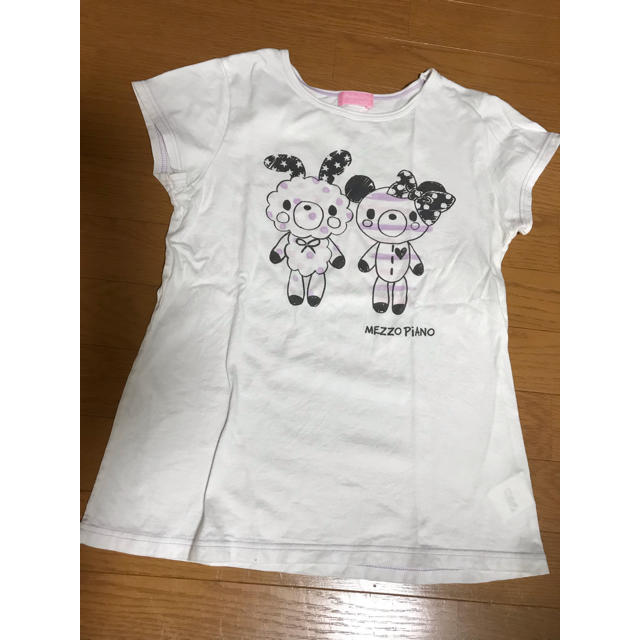 mezzo piano(メゾピアノ)のmezzo piano    Tシャツ キッズ/ベビー/マタニティのキッズ服女の子用(90cm~)(Tシャツ/カットソー)の商品写真