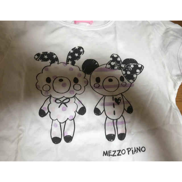 mezzo piano(メゾピアノ)のmezzo piano    Tシャツ キッズ/ベビー/マタニティのキッズ服女の子用(90cm~)(Tシャツ/カットソー)の商品写真