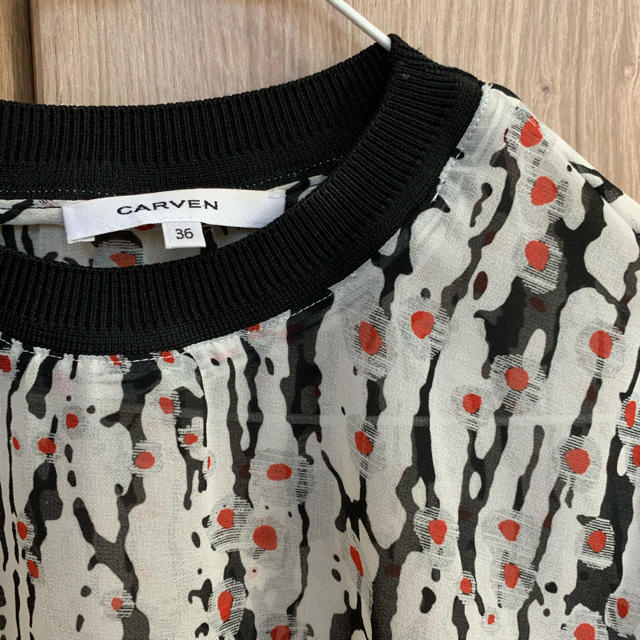 CARVEN(カルヴェン)のカルヴェンの柄モノトップス レディースのトップス(カットソー(半袖/袖なし))の商品写真