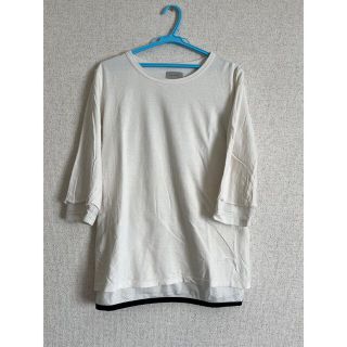 アンユーズド(UNUSED)のBED J.W FORD 15S/S メッシュレイヤードカットソー ホワイト 0(Tシャツ/カットソー(七分/長袖))