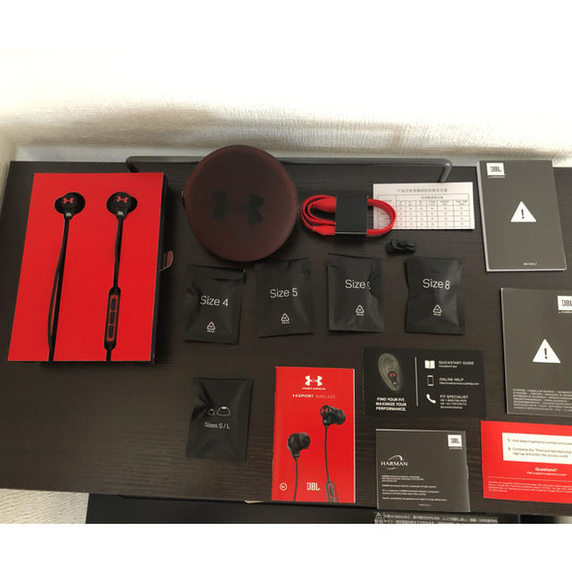 UNDER ARMOUR(アンダーアーマー)のアンダーアーマー JBL スポーツワイヤレス Bluetoothイヤホン スマホ/家電/カメラのオーディオ機器(ヘッドフォン/イヤフォン)の商品写真