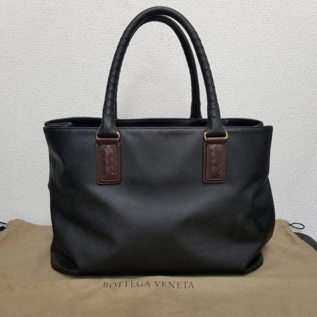 美品✨】BOTTEGA VENETA マルコポーロ トートバッグ 黒 肩がけ可-