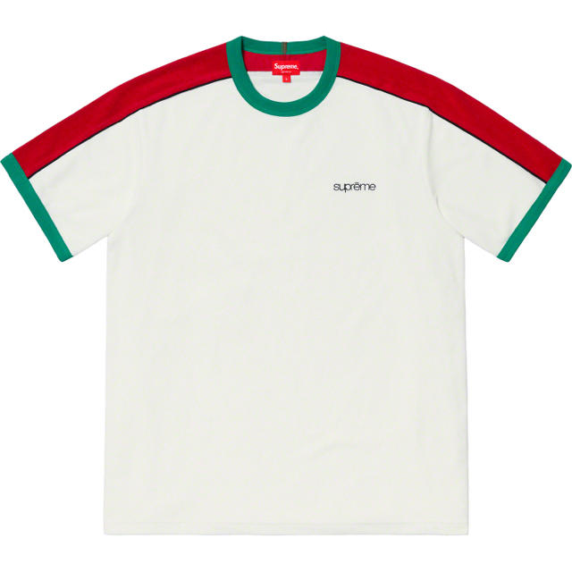 Supreme(シュプリーム)のsupreme Shoulder Stripe Terry S/S Top M メンズのトップス(Tシャツ/カットソー(半袖/袖なし))の商品写真