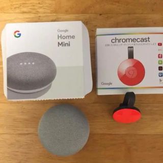 ★goole home mini ＆chromecast★(スピーカー)