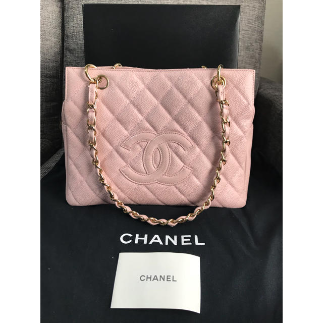 CHANEL マトラッセ チェーントート ピンク