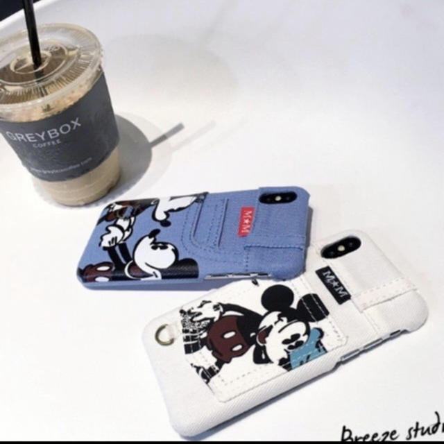 Disney(ディズニー)のデニム ディズニー携帯ケース iPhoneケース 可愛いミッキー ミニ スマホ/家電/カメラのスマホアクセサリー(iPhoneケース)の商品写真