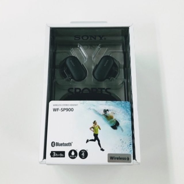 SONY(ソニー)のSONY WF-SP900 Bluetoothヘッドフォン スマホ/家電/カメラのオーディオ機器(ヘッドフォン/イヤフォン)の商品写真