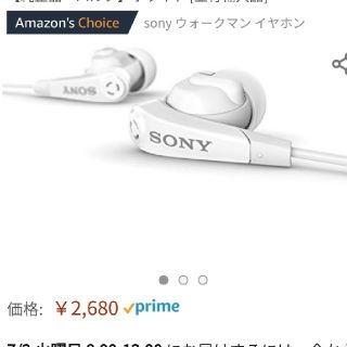 ウォークマン(WALKMAN)のWALKMAN専用 イヤホン ホワイト(ヘッドフォン/イヤフォン)