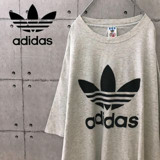 アディダス(adidas)の【希少！USA製】90s アディダス トレフォイル Tシャツ かなりビッグサイズ(Tシャツ/カットソー(半袖/袖なし))