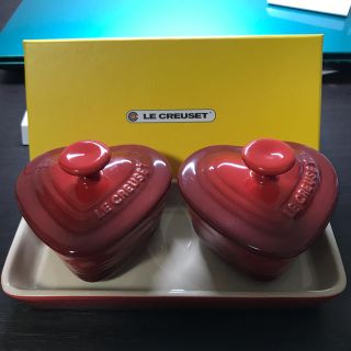 ルクルーゼ(LE CREUSET)のル・クルーゼ プチ・ラムカン ダムールセット チェリーレッド(食器)