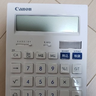 カシオ(CASIO)のCanon電卓　HS-1201T(オフィス用品一般)