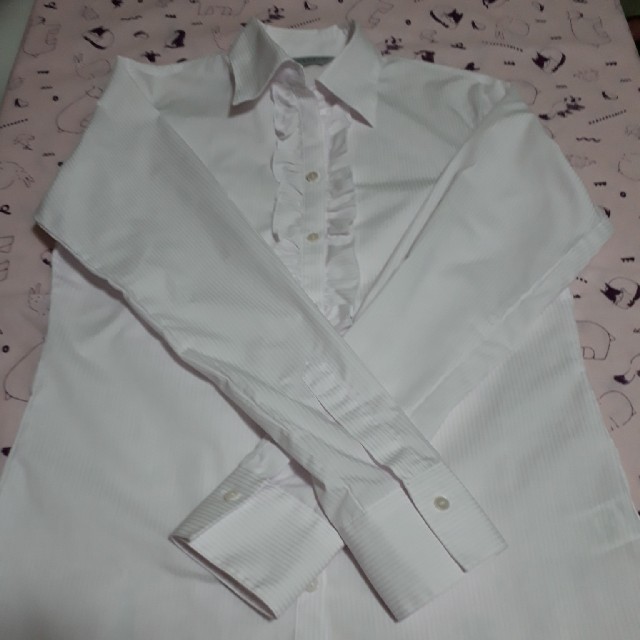 しまむら(シマムラ)のスーツ用長袖シャツ レディースのトップス(シャツ/ブラウス(長袖/七分))の商品写真
